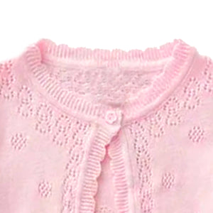 Mi Amore Gigi Pink Button Down Sweater