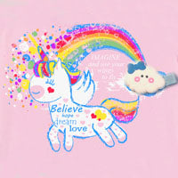 Interchangeable Unicorn & Cloud Unicorn Graphic Top & Pom Pom Tutu Skirt.