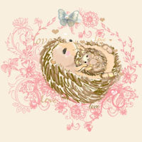 Mi Amore Gigi Hedgehog Interchangeable Butterfly Pajama Set