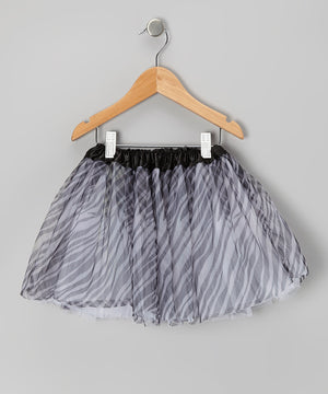 Mi Amore Gigi Zebra Animal Print Tutu Skirt