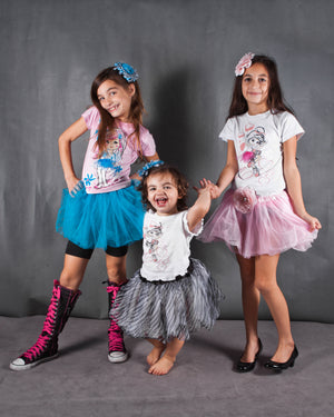 Mi Amore Gigi Flower Animal Print Tutu Skirt (Available in Multiple Colors/Styles)