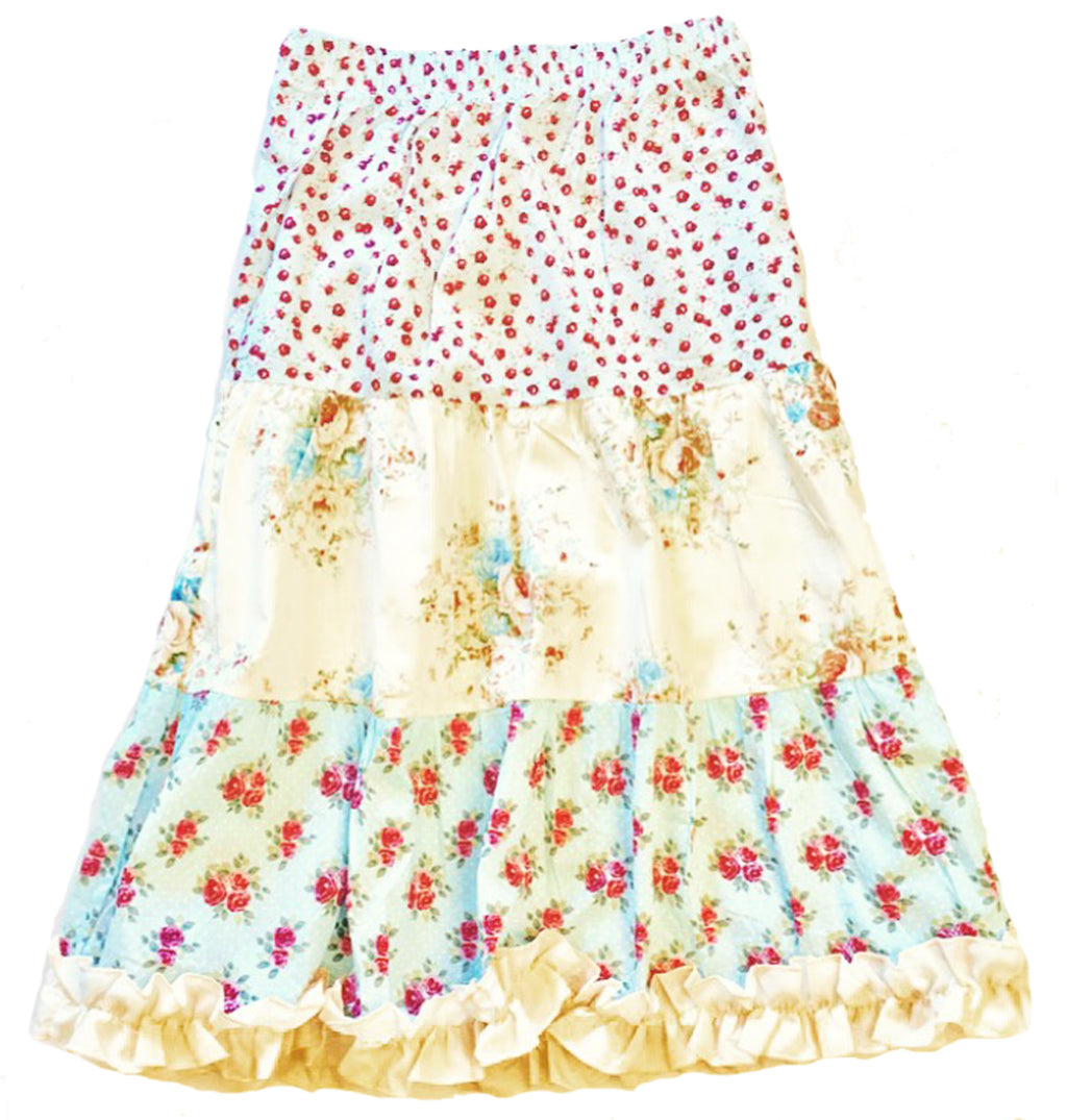 Mi Amore Gigi Long Floral Peasant Skirt