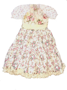 Floral Smock Peasant Dress